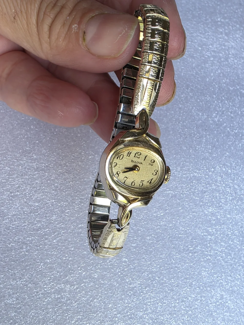 Vintage 1977 Bulova Ladies Cocktail Watch - 10K RGP - Mechanical Wind Up